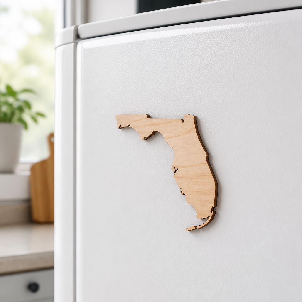 Florida artwood state magnet