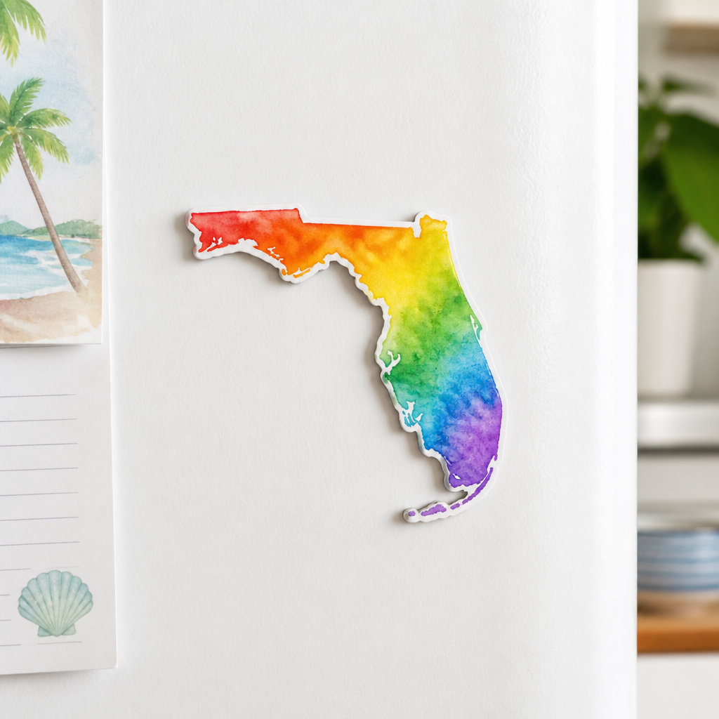 Florida colorful state magnet