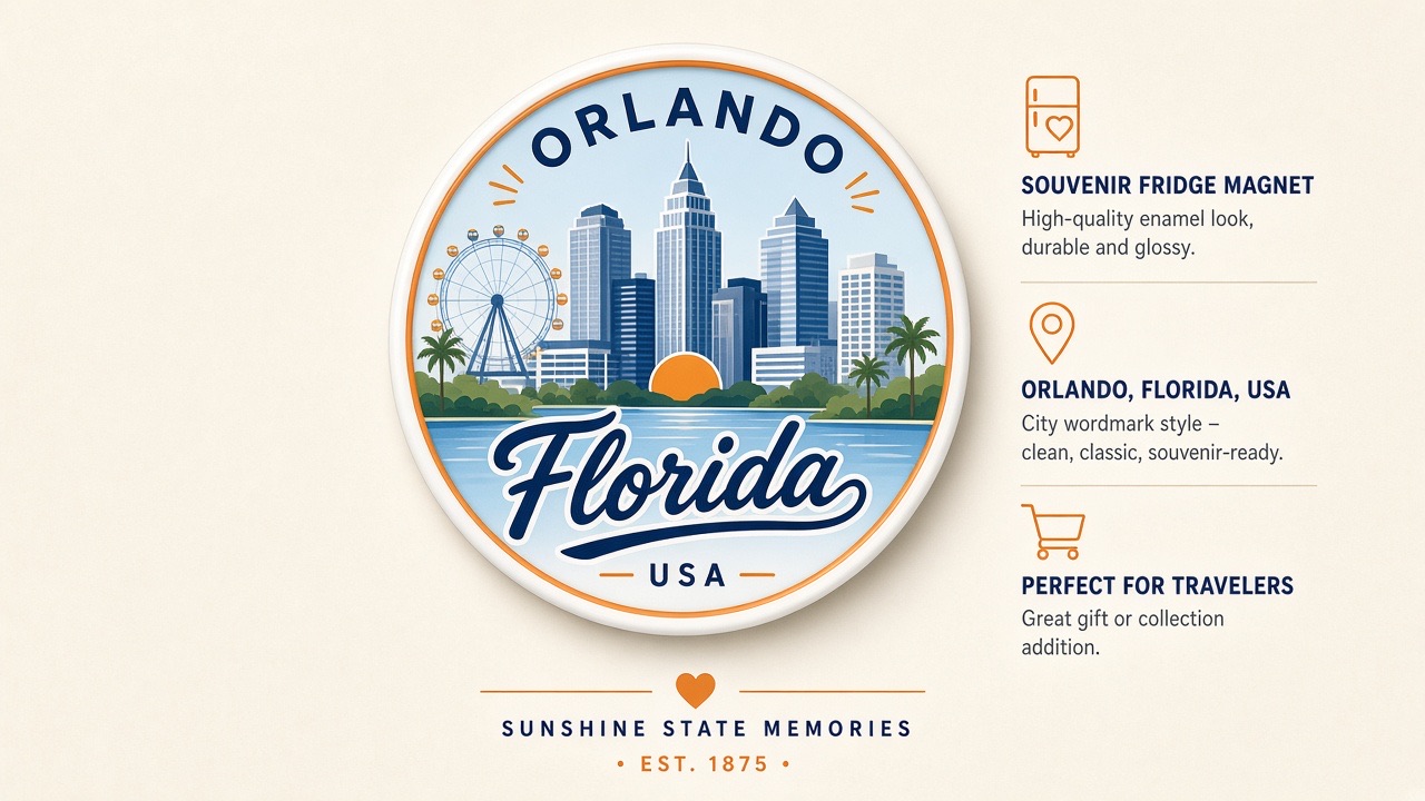 Orlando Florida USA fridge magnet